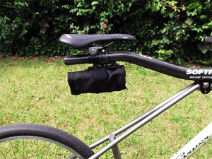 Elli's Softride, monkii clip and monkii V wedge frame bag