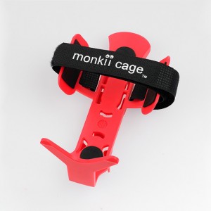 White monkii V cage Pink. Bicycle Bottle Cage Black