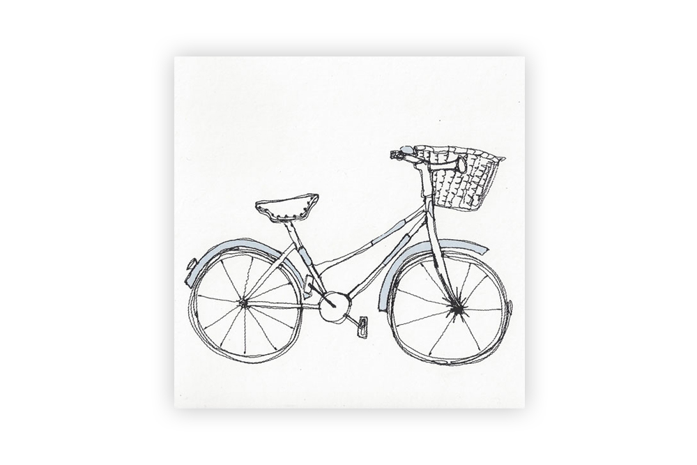 Poppy Treffry Bicycle Greeting Card