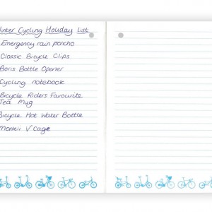 Multi-Coloured Bicycle Notebook