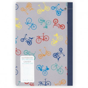 Multi-Coloured Bicycle Notebook