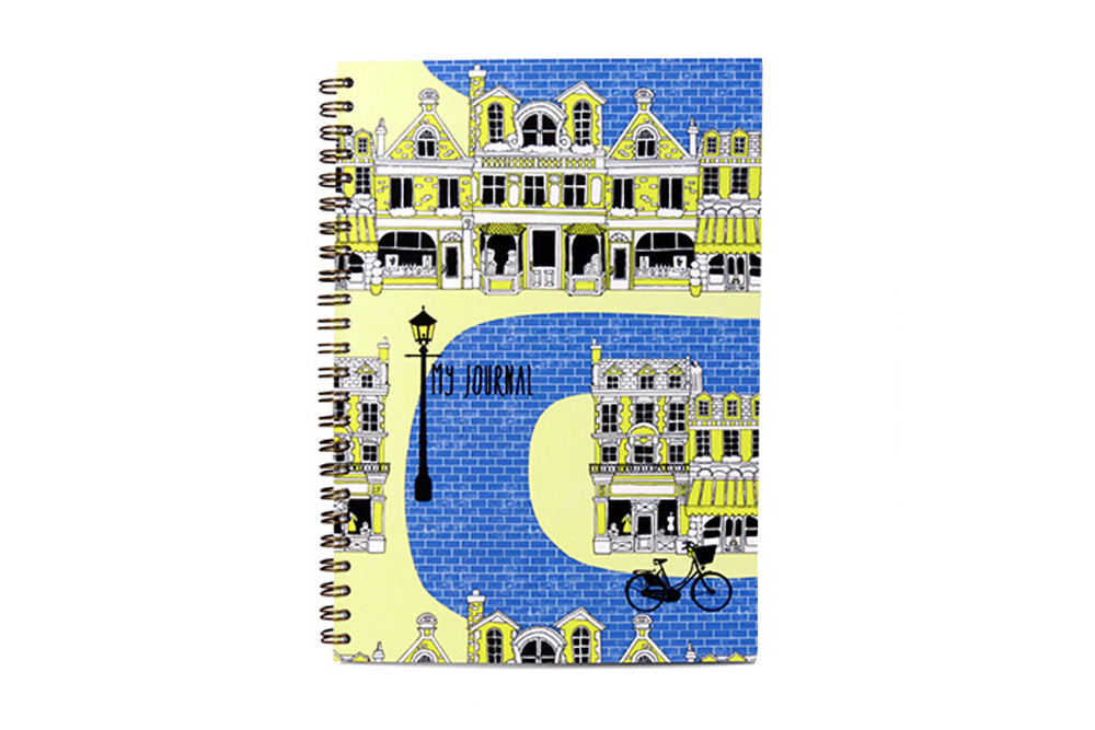 Blue Brick Road Bicycle Journal - A5