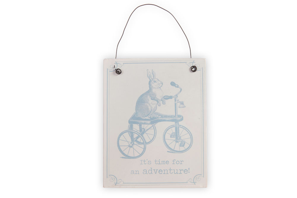 It’s Time for an Adventure – Metal Bicycle Sign