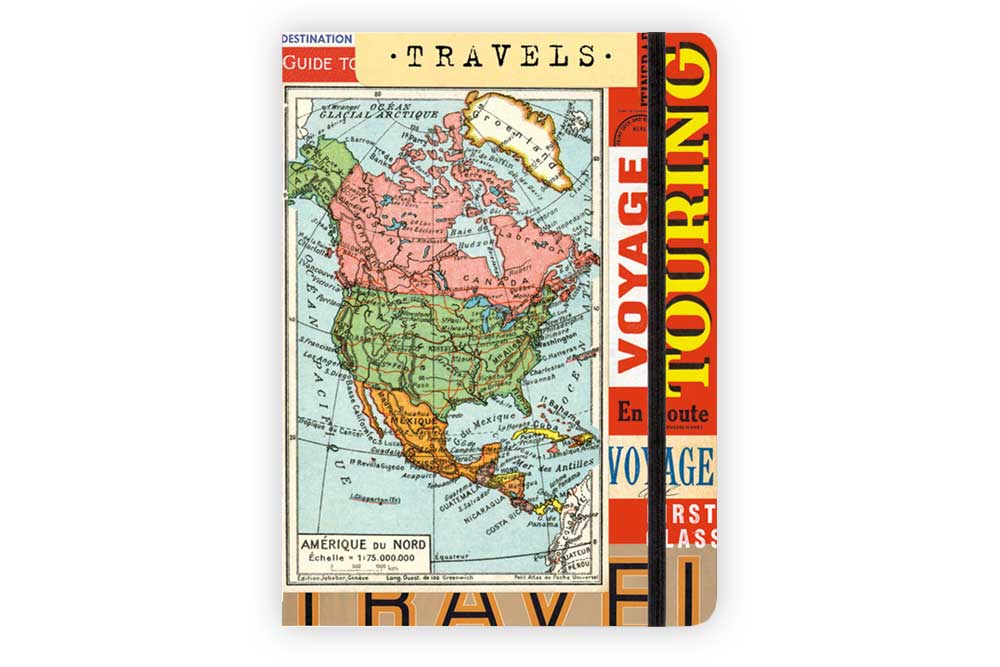 Vintage Map Travel Journal