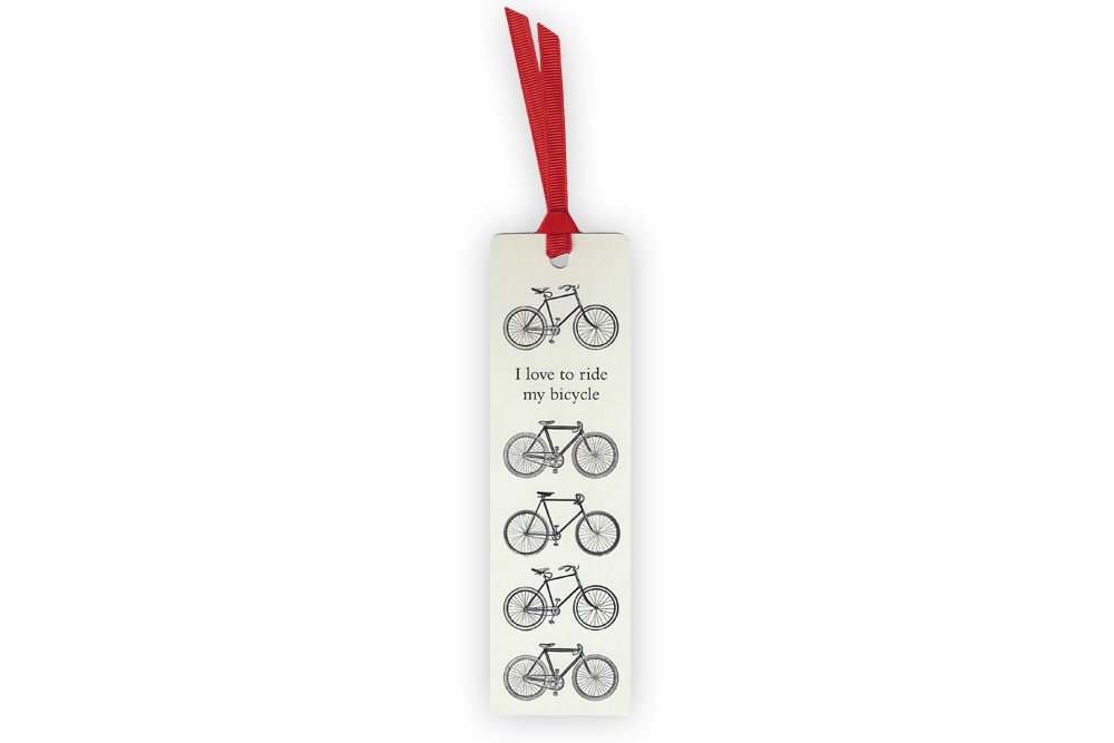 I Love to Ride my Bicycle Bookmark