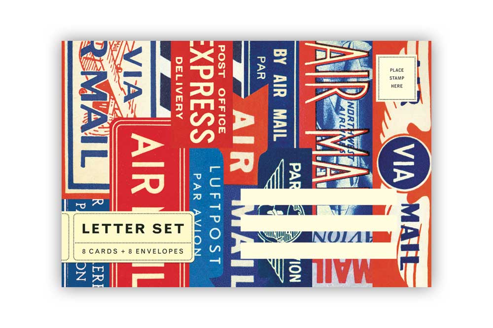 Air Mail Letter Set Cards with Envelopes