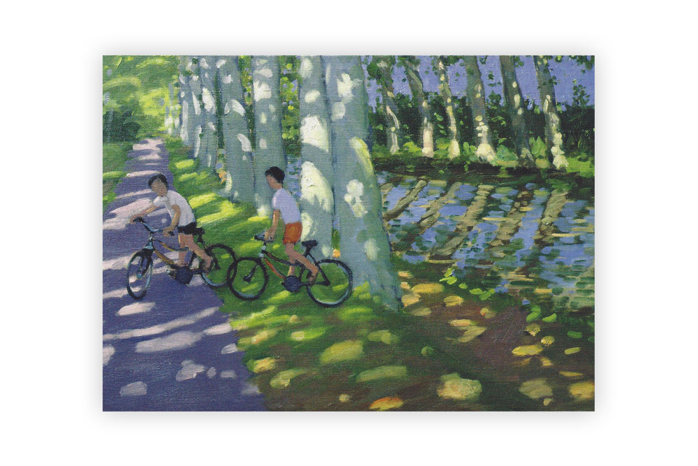 Canal Du Midi Bicycle Greeting Card