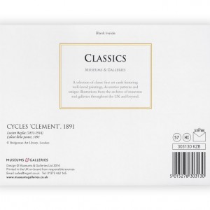 Cycles ‘Clement’ 1891 Bicycle Greeting Card