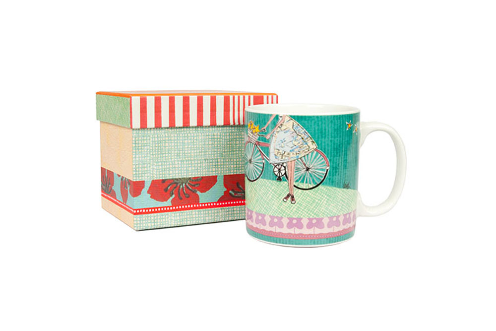 Curly Girl Women’s Bicycle Mug – Shine your little light