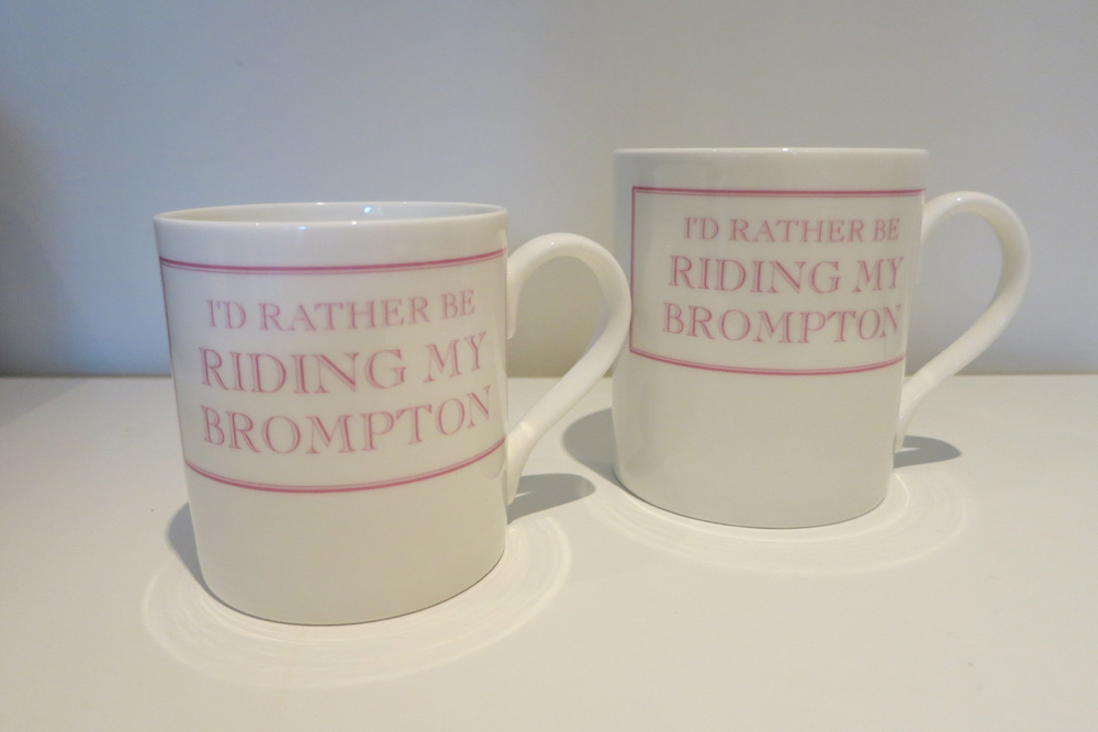 I’d Rather Be Riding My Brompton Bicycle Mug – Pink