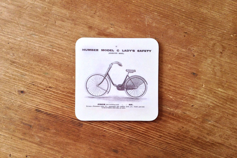 CycleMiles Humber Model C Lady’s Bicycle Drinks Coaster