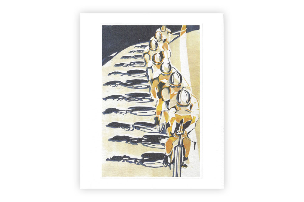 Chain Gang Bicycle Greeting Card by Lisa Takahashi