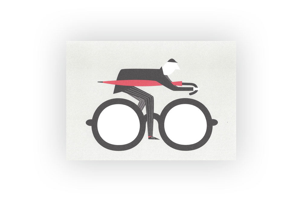 The Commuter Bicycle Greeting Card