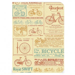Vintage Bicycle Plain Paper Notebook