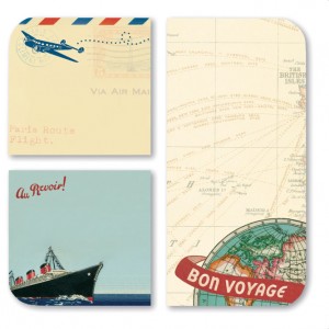 Vintage Travel Sticky Memos