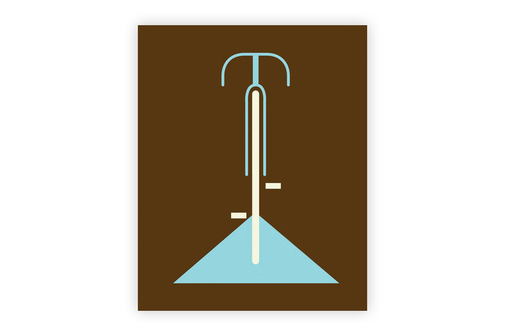 Simple Brown Bicycle Cycling Print – Eleanor Grosch