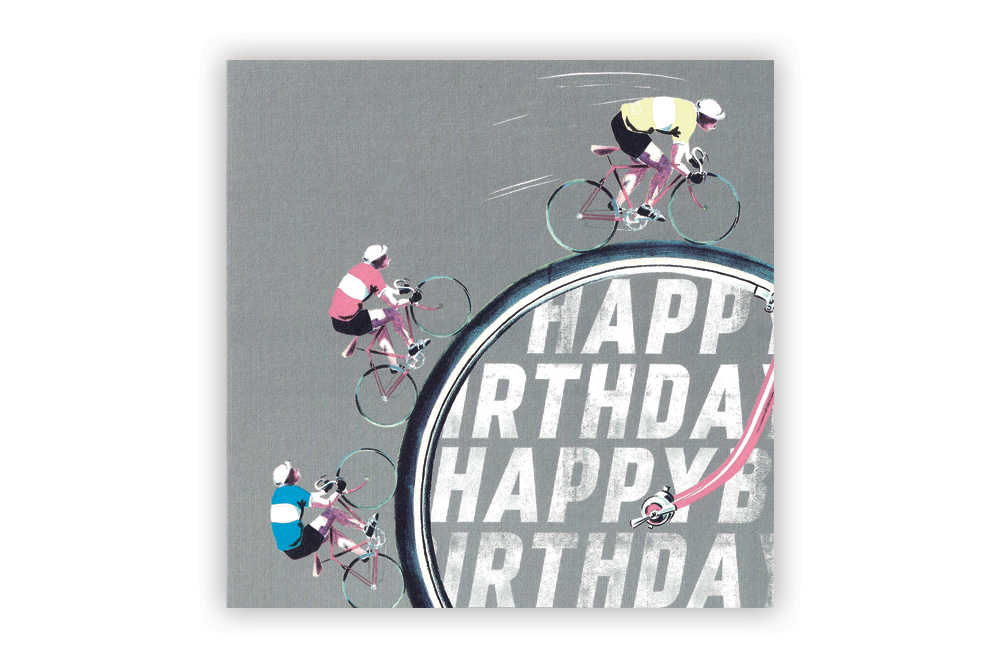 Happy Birthday Bicycle Greeting Card