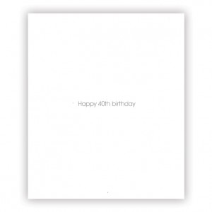 Happy 40th Birthday Bicycle Greeting Card