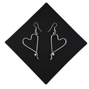 Respoke Bicycle Jewellery Heart Earrings