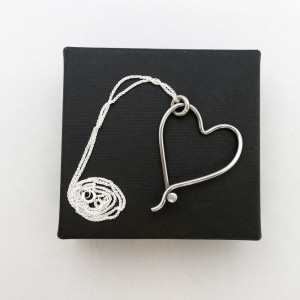 Respoke Bicycle Jewellery Heart Necklace