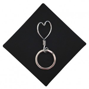Respoke – Large Heart Keyring  – Cycling Jewellery
