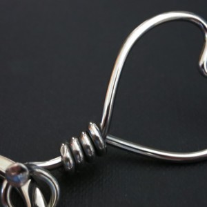 Respoke – Large Heart Keyring  – Cycling Jewellery