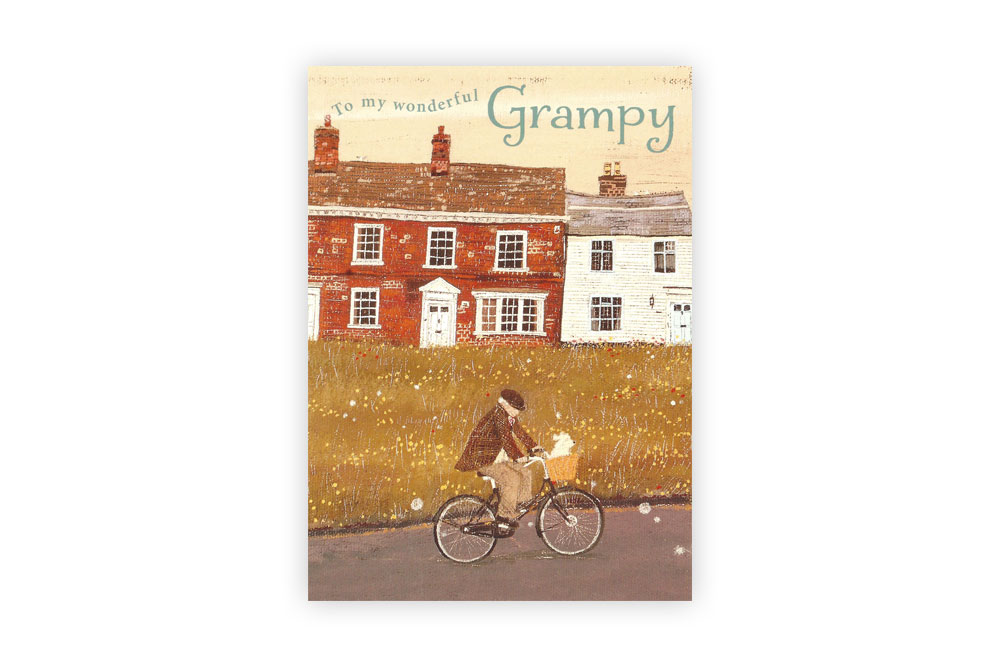 Grampy Bicycle Birthday Card