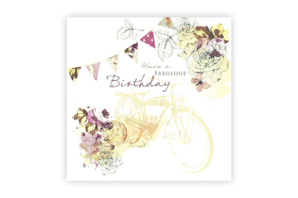 Have a Fabulous Birthday Bicycle Greeting Card