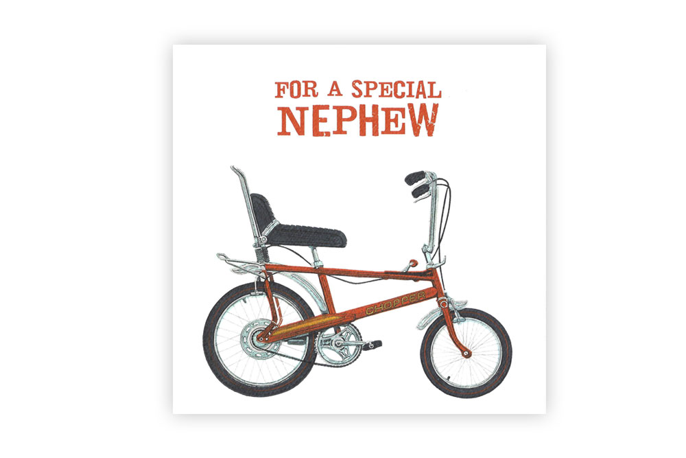 Special Nephew Bicycle Greeting Card