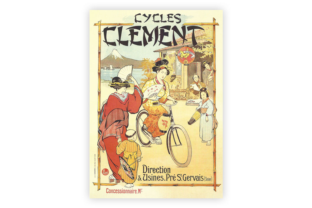 Cycles Clement Bicycle Greeting Card