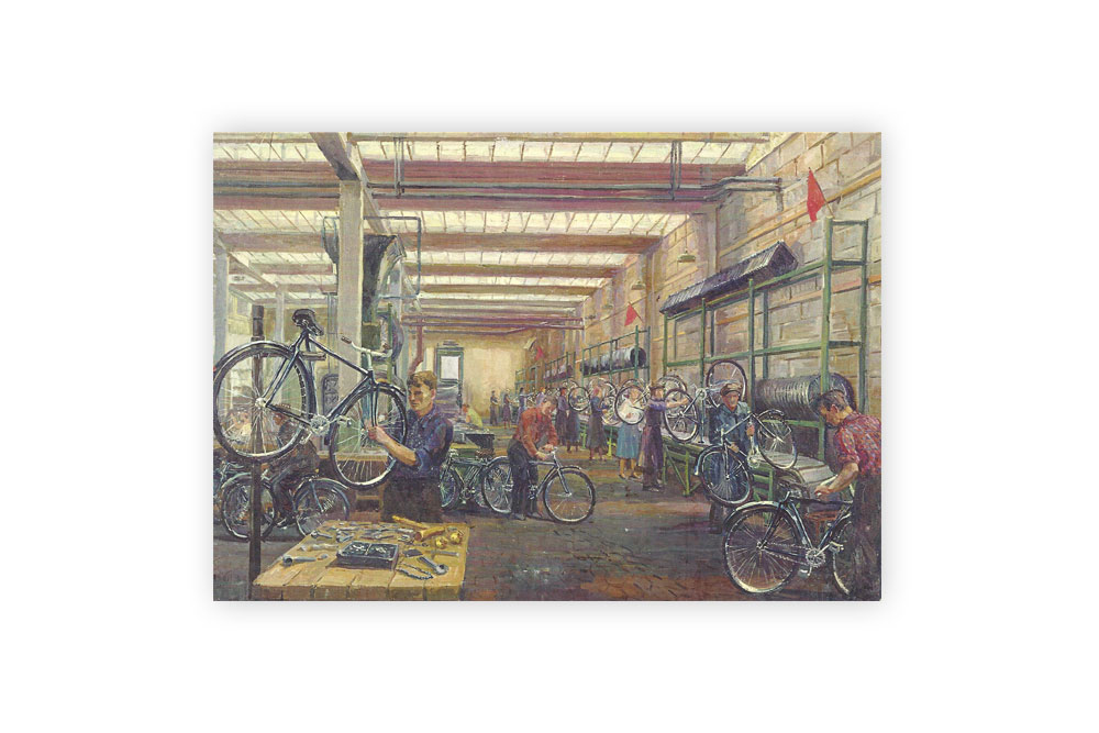 Moscow Cycle Works Bicycle Greeting Card