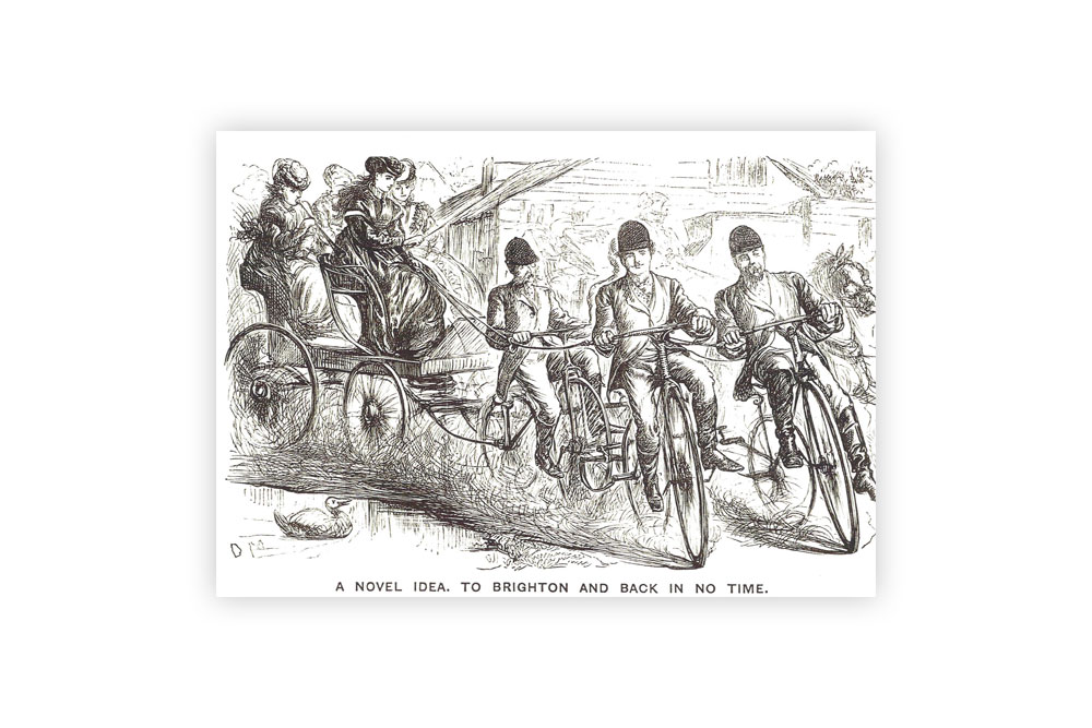 Travel to Brighton Bicycle Greeting Card