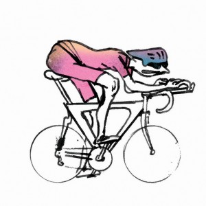 Midlife Cyclists Cycling Print – Simon Spilsbury