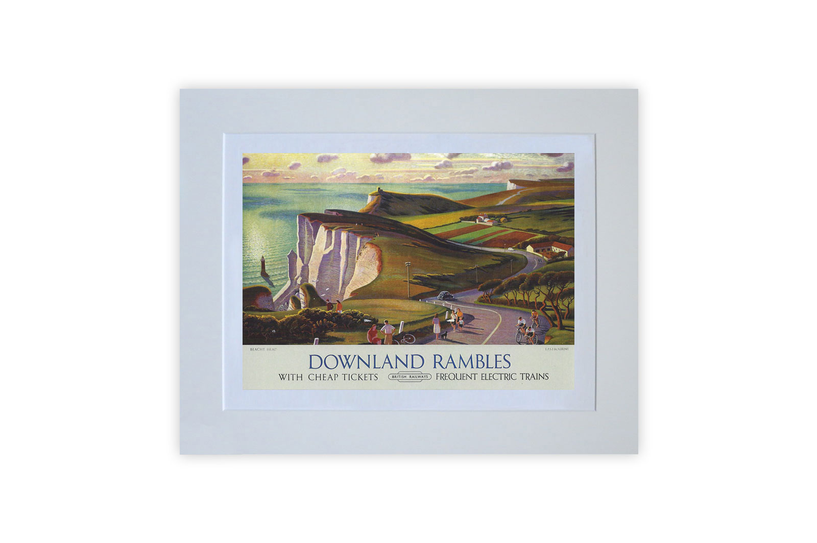 Downland Rambles Mounted Giclee Print