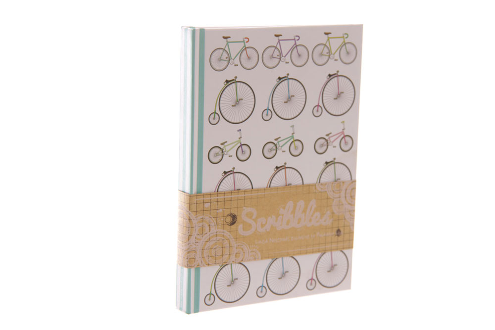 Retro Rides A5 Hardback Bicycle Notebook