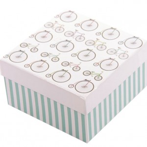 Set of 3 Square Bicycle Gift Boxes