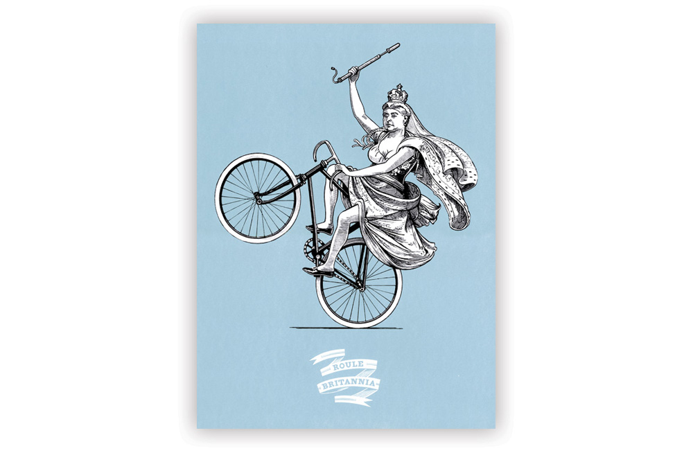 Blue Roule Britannia Screen Print by Otto von Beach