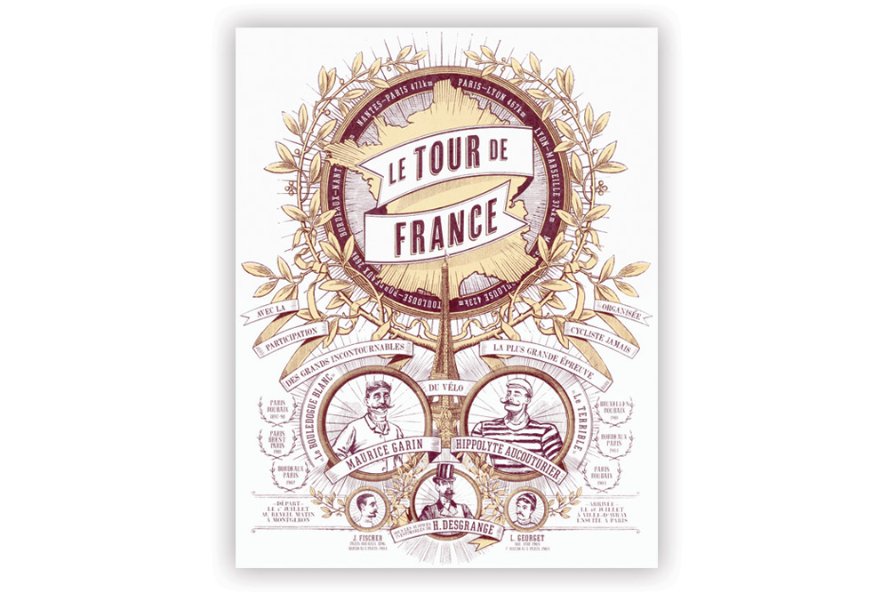 Tour de France 2 Colour Screen Print by Otto von Beach