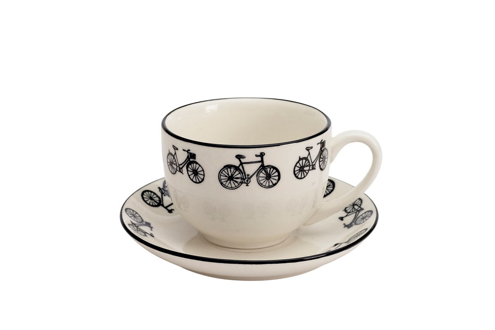 Bicycle Cup and Saucer