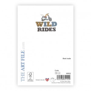 Stag on a Bicycle Greeting Card