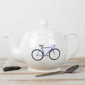 Yellowstone 4 Cup Bicycle Teapot