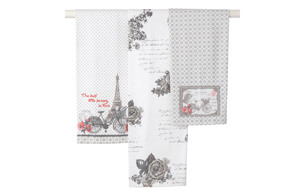 Bicycle Tea Towel Pack of 3