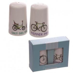 Bicycle Salt and Pepper Shakers
