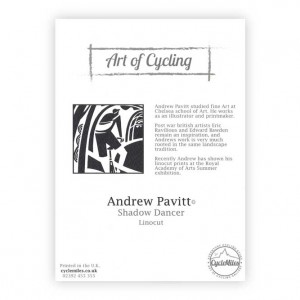 Shadow Dancer Bicycle Greeting Card by Andrew Pavitt