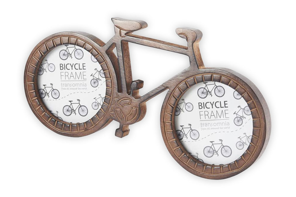 Wooden Bicycle Photo Frame