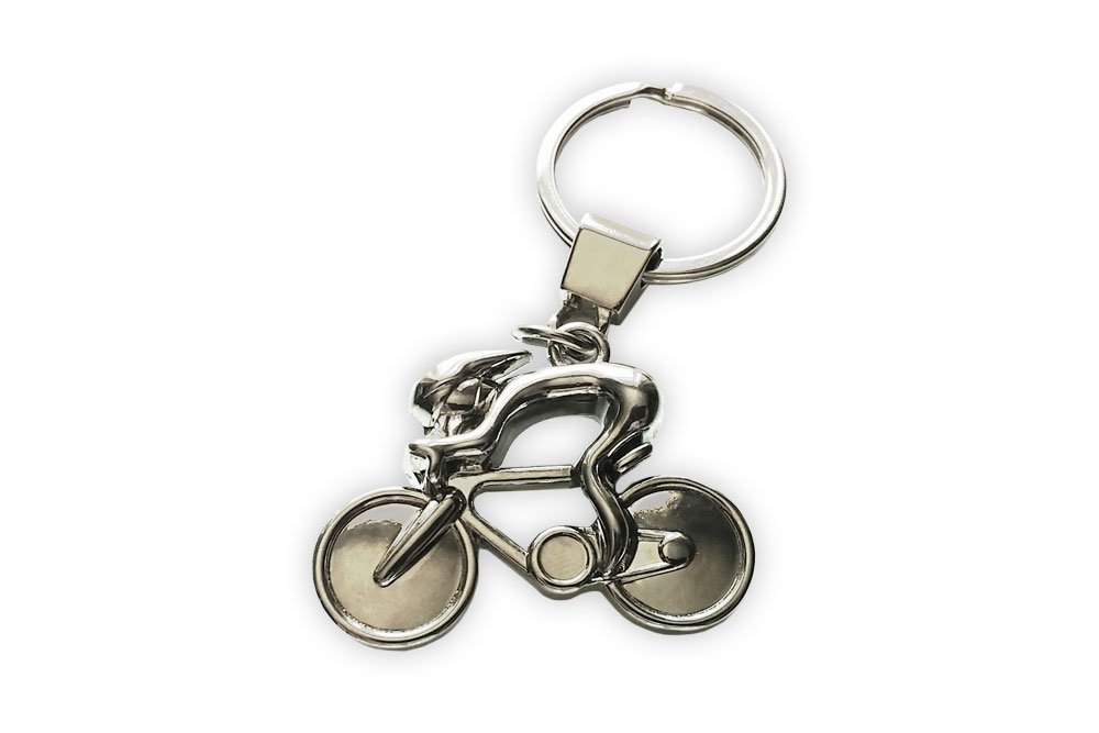 Chrome Racing Bike Keyring