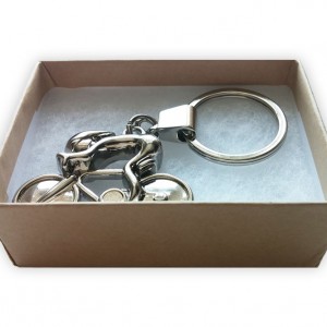 Chrome Racing Bike Keyring