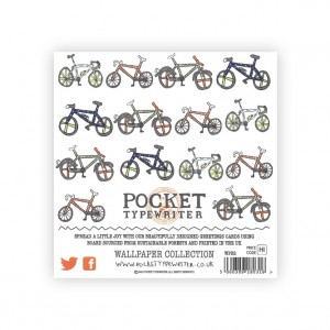 Pocket Typewriter Happy Birthday Dad Bicycle Greeting Card