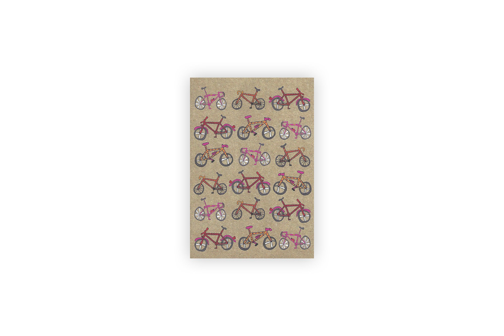 Pocket Typewriter Set of 5 Bicycle Note Cards