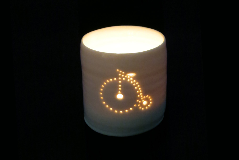 Luna Mini Penny Farthing Bicycle Tealight